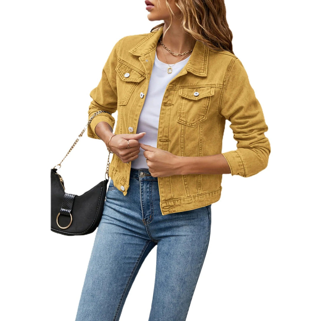 Clara casual denimjakke | Behagelig og alsidig pasform til hverdagsbrug | Perfekt til lag-på-lag og weekendoutfits