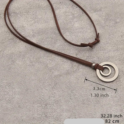 UnityRings – Unisex Halskette Mit Doppeltem Kreis-Anhänger