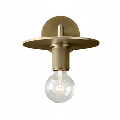 Freyza - LED Wall Sconce Light – Modern Postmodern Gold Glass Minimalist (25x12cm / 9.8x4.7in)