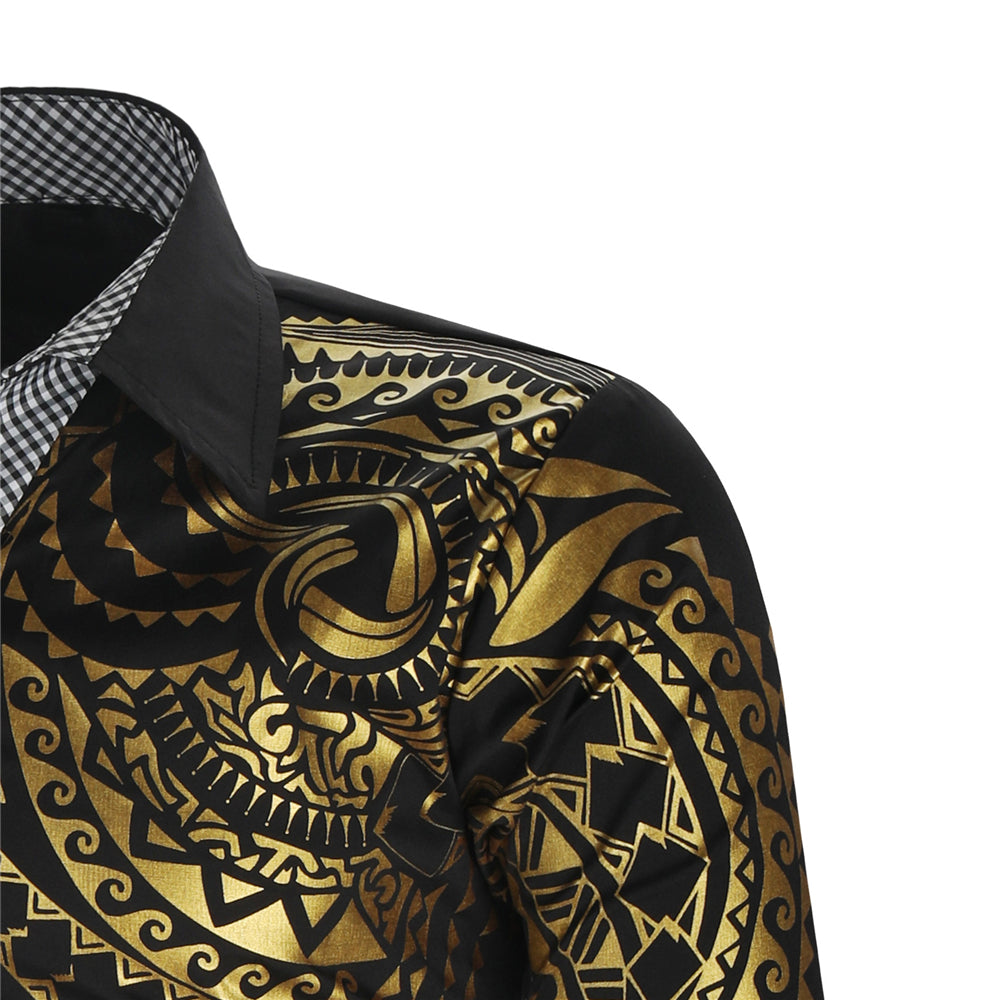 Herenoverhemd met Gouden Details – Darius
