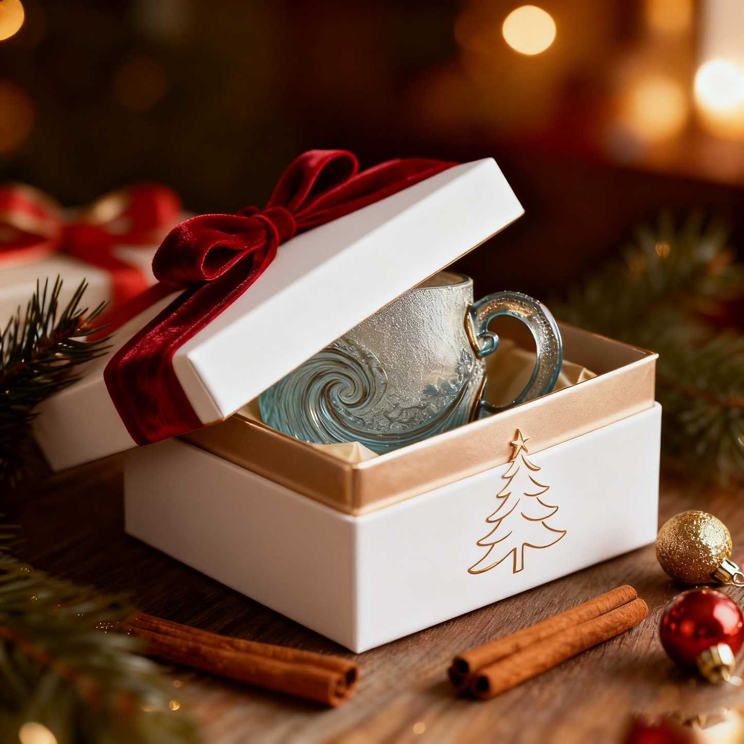 WellenGlas – Handgefertigte Glas Tasse
