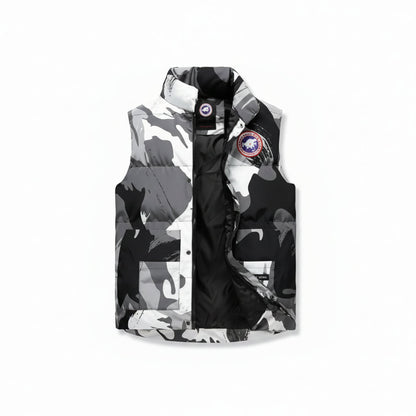 Men’s Quilted Gilet Padded Body Warmer Stand Collar Lightweight Outdoor Vest Casual Layering