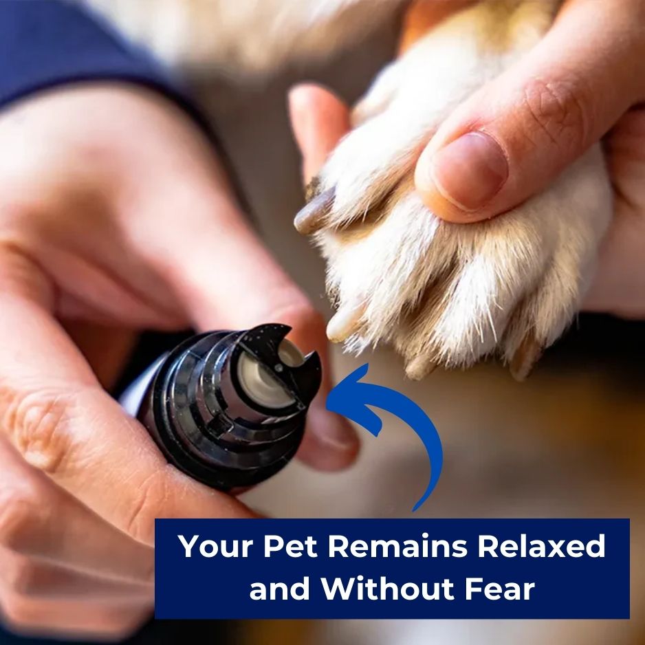 Low-Noise Rechargeable Pet Nail Grinder for Dogs & Cats