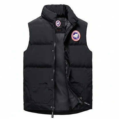 Men’s Quilted Gilet Padded Body Warmer Stand Collar Lightweight Outdoor Vest Casual Layering