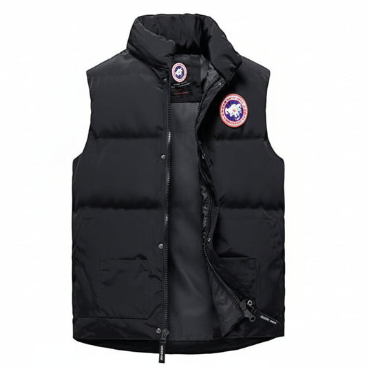 Men’s Quilted Gilet Padded Body Warmer Stand Collar Lightweight Outdoor Vest Casual Layering