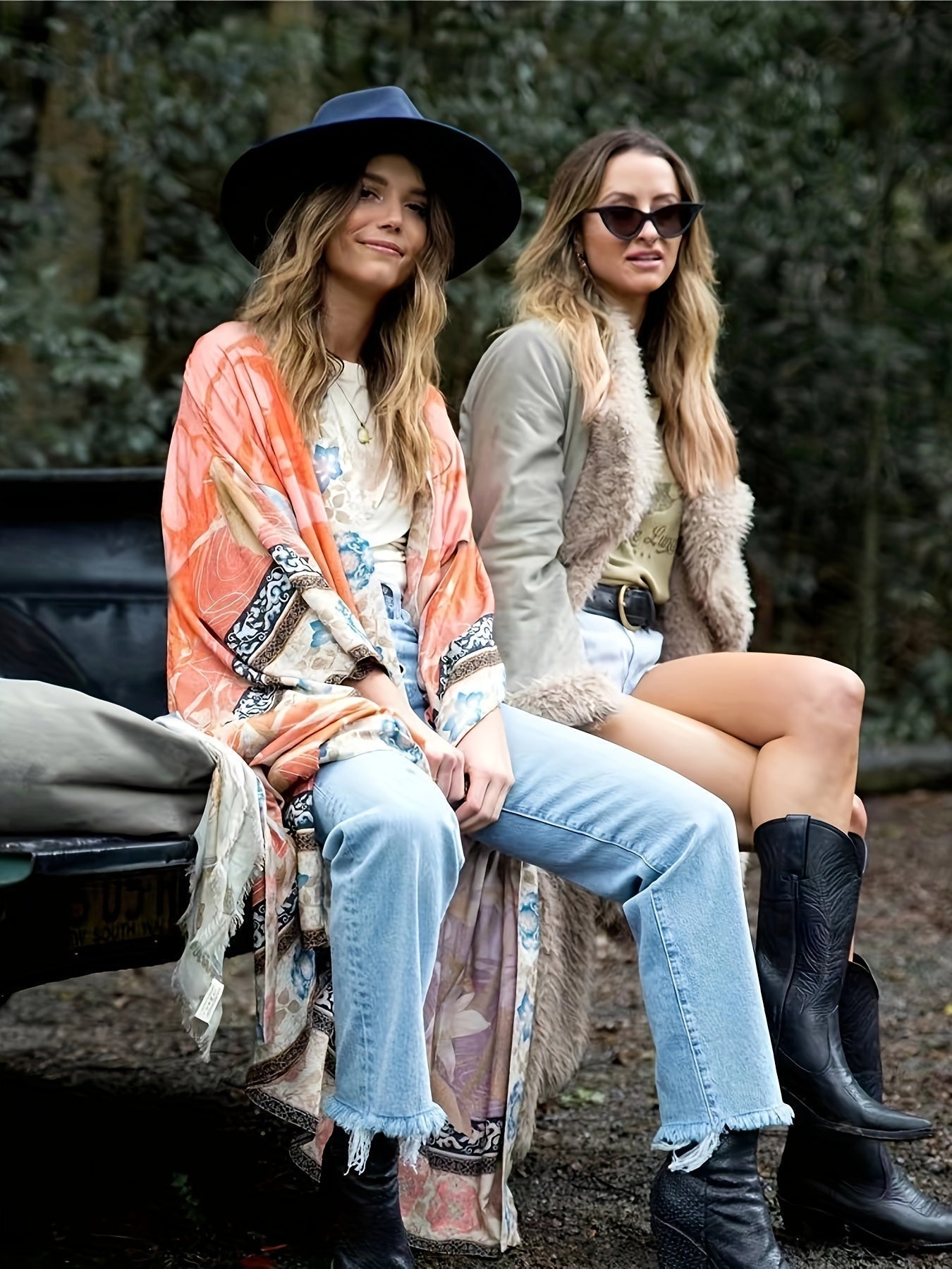 Summer Kimono Cover-Up – Lightweight Flowing Beach Layer with Open Design