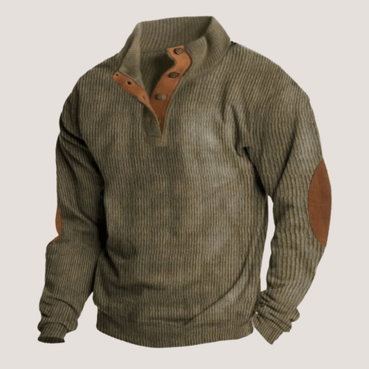 Friedrich - Ribbed Sweater with Buttons