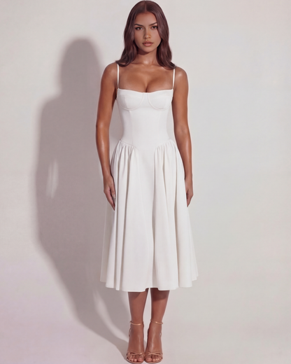 Francesca™ – Romantisk Midi Sommerkjole