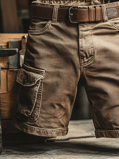 Novak - Retro Multi-Pocket Cargo Shorts