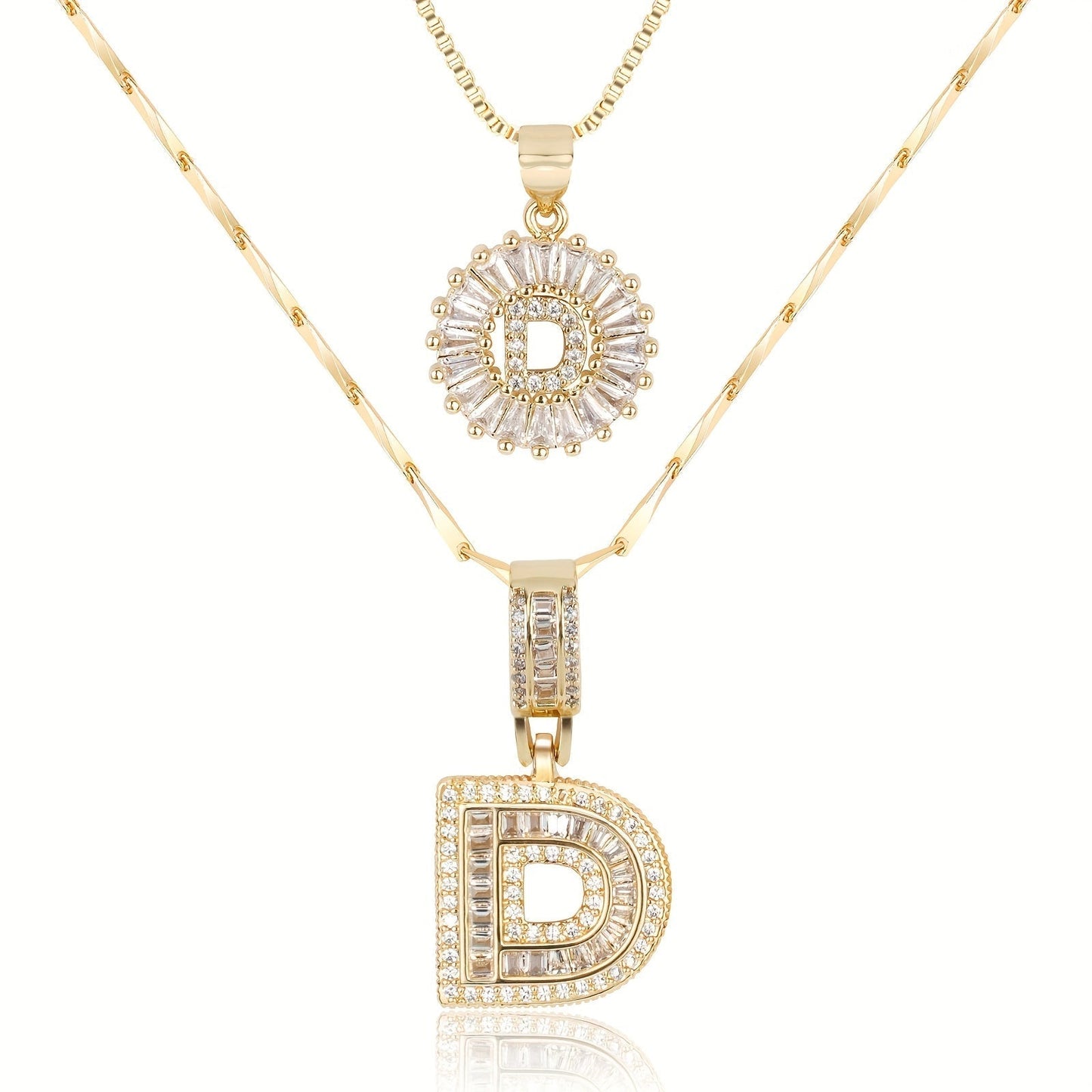 GemLetter Ketting - Initiaal Hanger met Luxe Glans