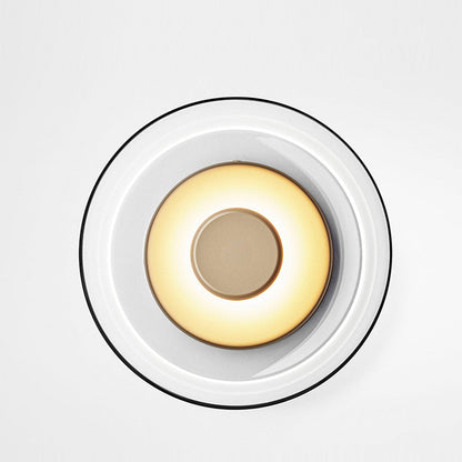LED Pendelleuchte rund Glas Metall, Moderne Hängelampe