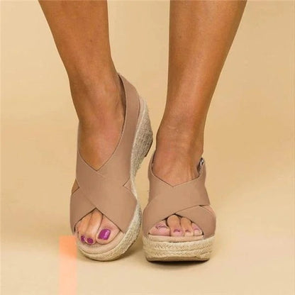 Patrycja | Sandały damskie espadrylowe