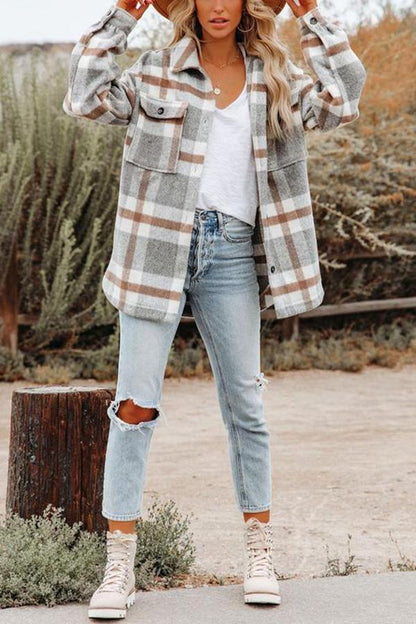 Varietta | Kariertes Overshirt mit Kuschelfaktor