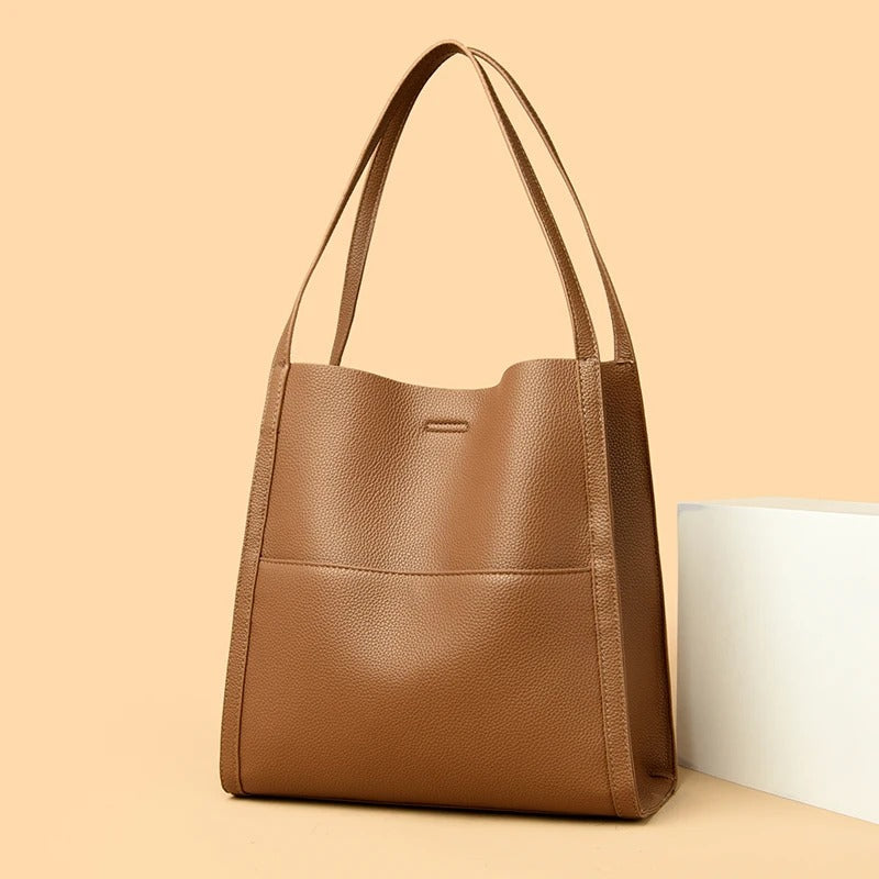 Classic Vegan Leather Crossbody Tote