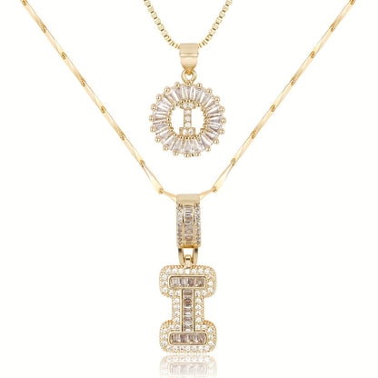 GemLetter Ketting - Initiaal Hanger met Luxe Glans