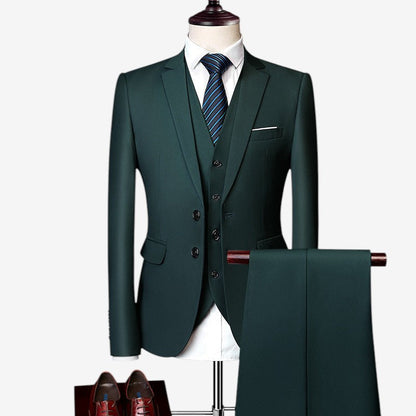 Adam - 3 piece set with blazer, vest and high waist pant