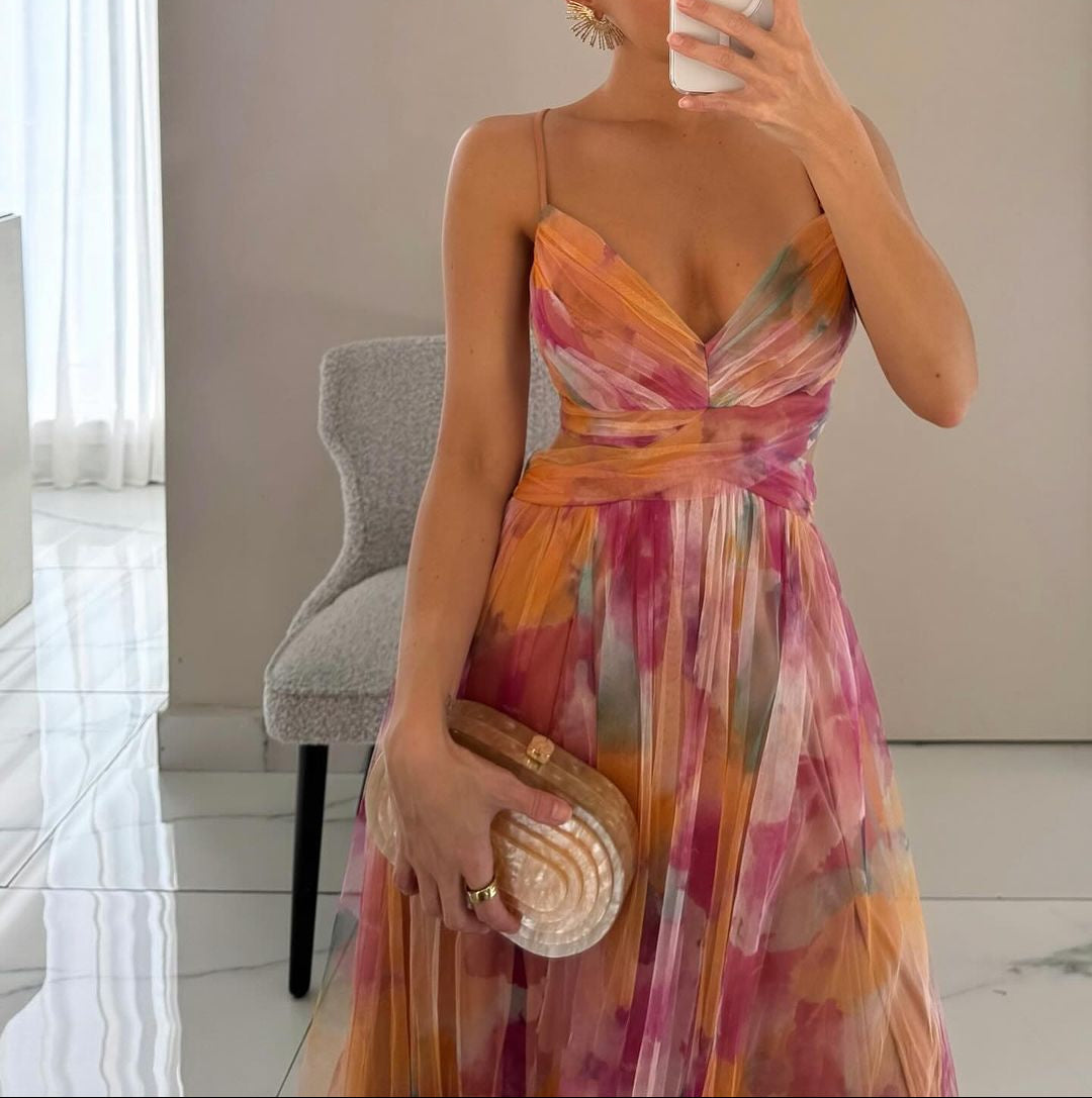 Sanne™ - Romantické splývavé večerné šaty pre elegantný vzhľad