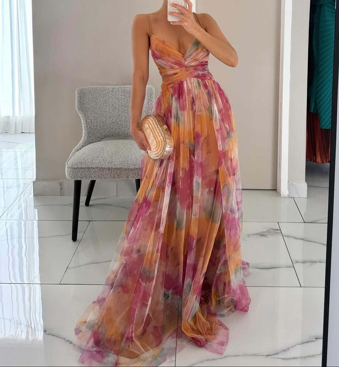 Sanne™ - Romantické splývavé večerné šaty pre elegantný vzhľad