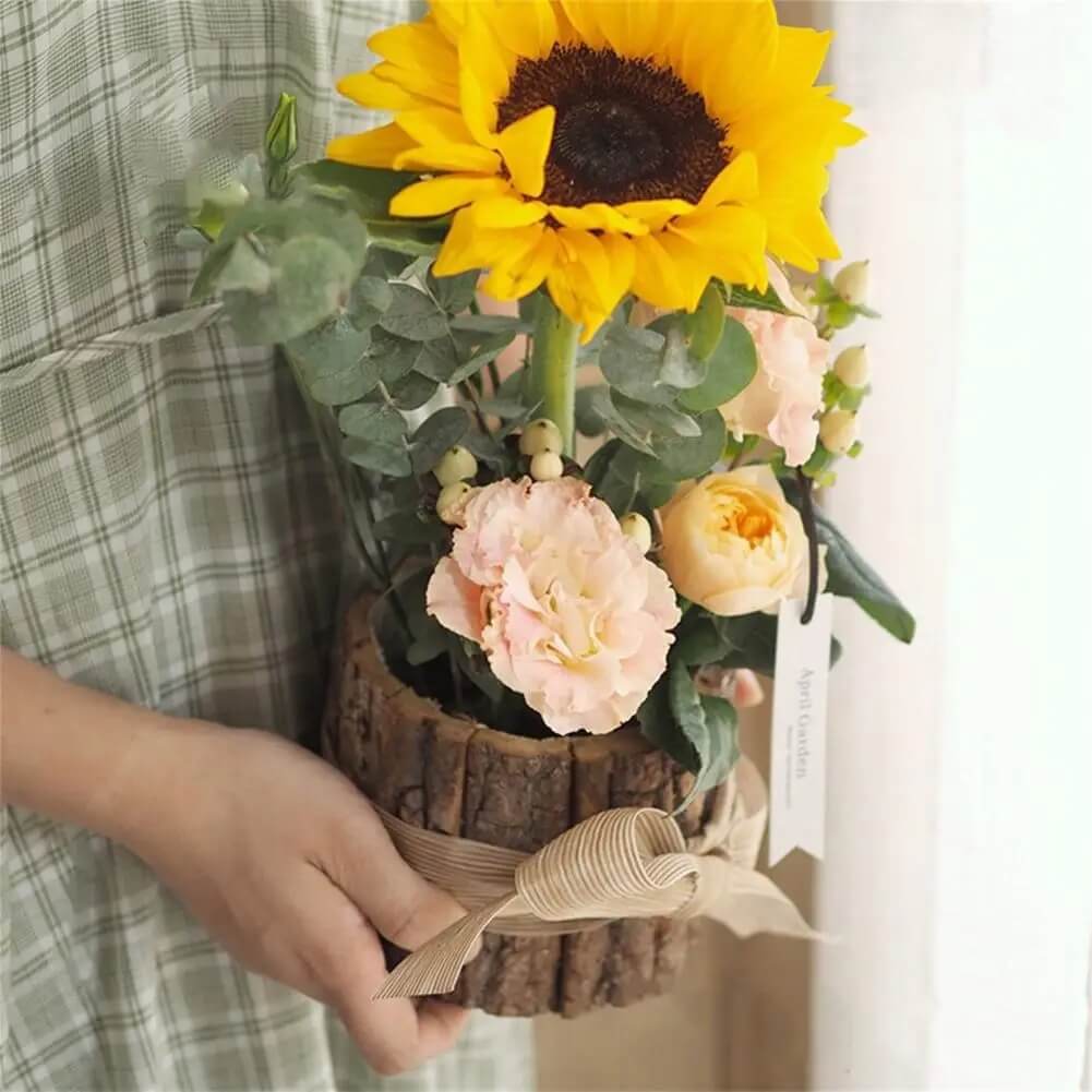 Rustic Barkwood Planter by JVance®