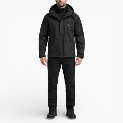 Men’s Waterproof Hooded Hiking Jacket Windproof Outdoor Shell