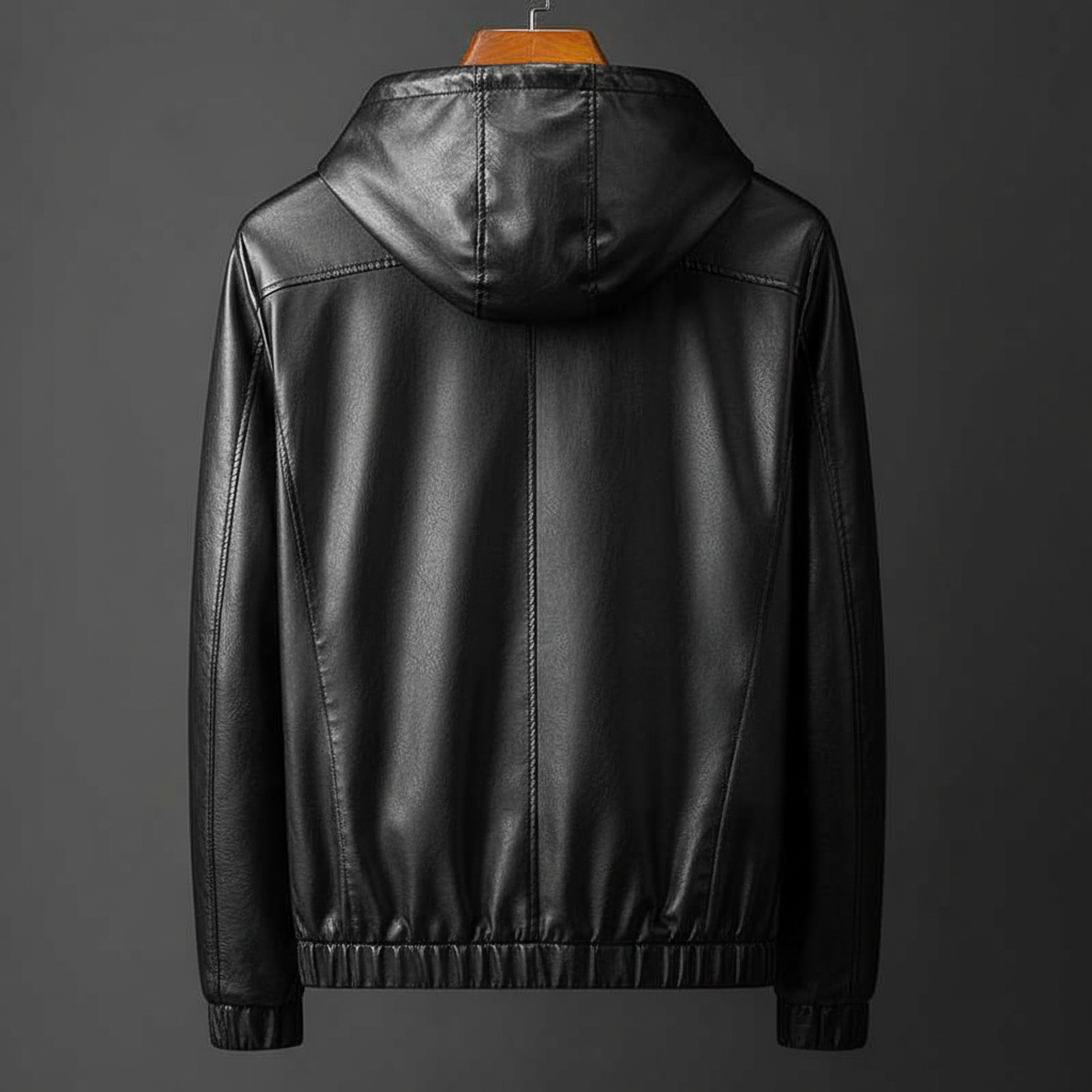 Parker Hooded Leather Jacket