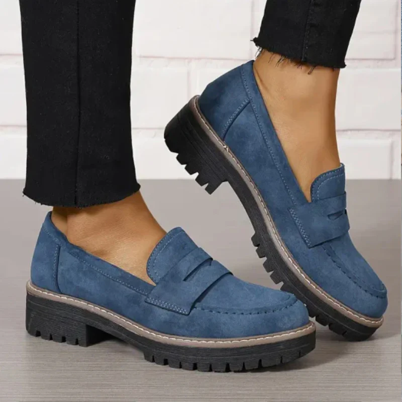 Lucy | Mocassins confortables et chunky pour femmes avec plateforme