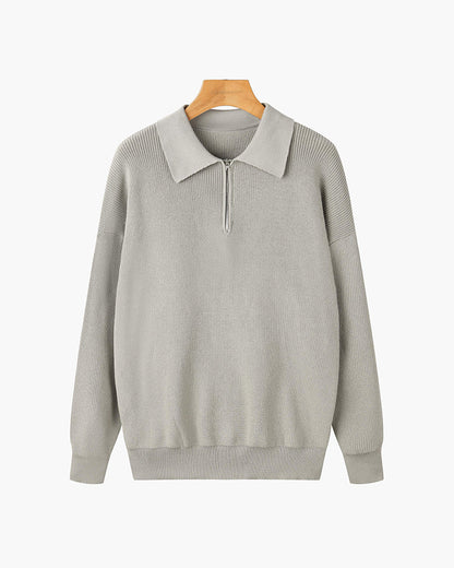 RASON Sweater med lynlås