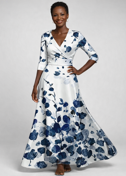 VIVIA | VESTIDO MAXI FLORAL ELEGANTE
