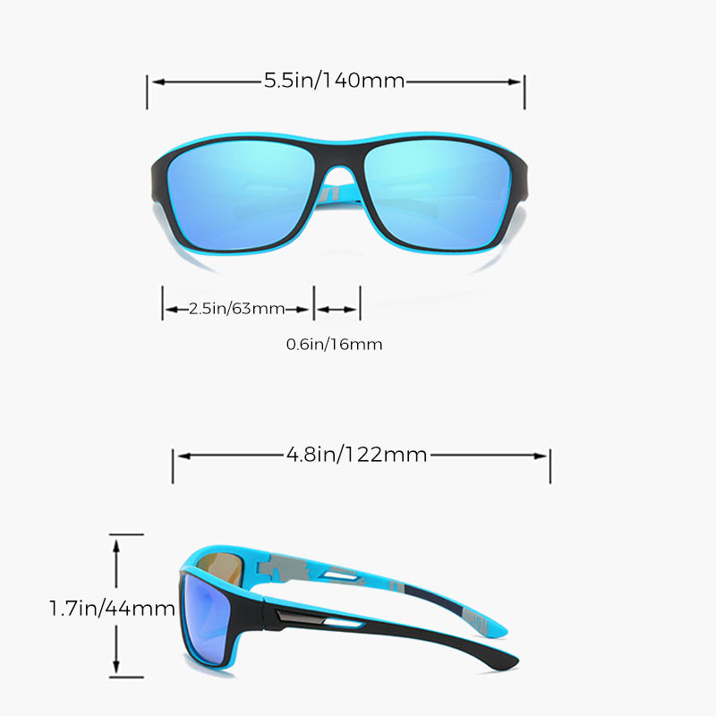 Polarisierte Sportsonnenbrille mit UV400-Schutz