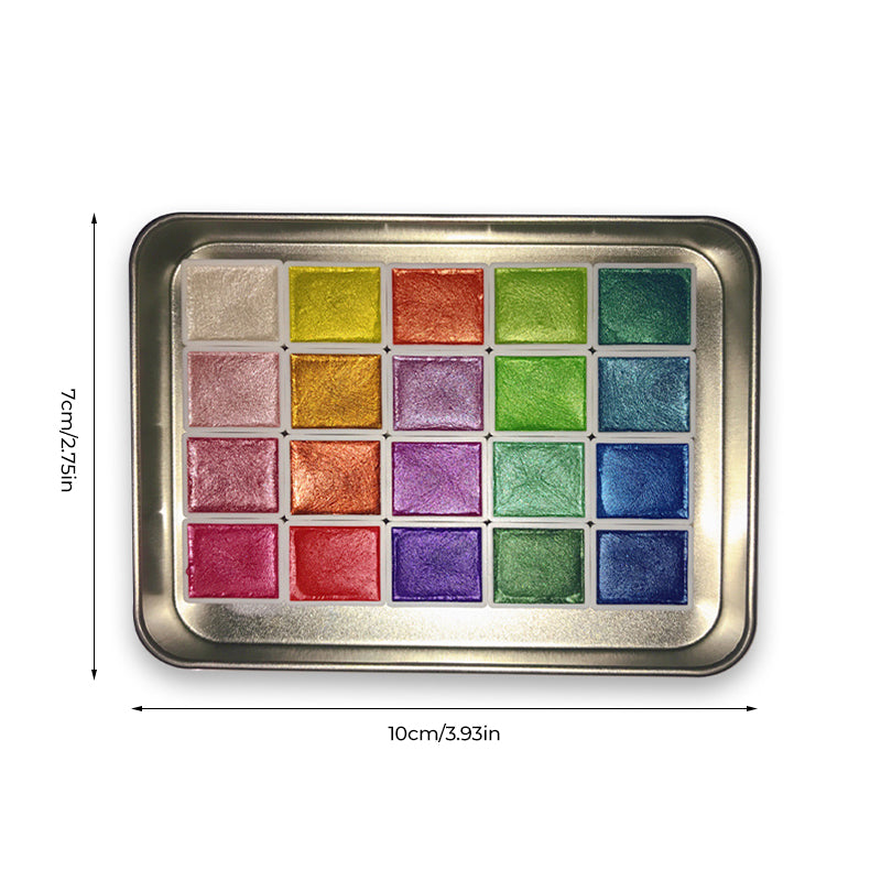 AcrylicPalet™ | Sparkling colours that bring watercolours to life (20 colours)
