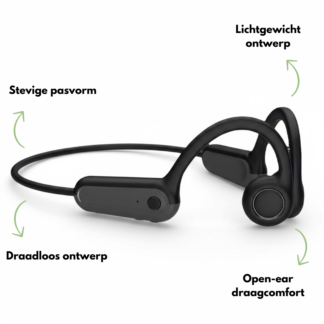 Bone Conduction Headphones – Open Ear Koptelefoon - Lange Batterijduur