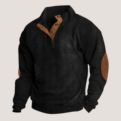 Friedrich - Ribbed Sweater with Buttons