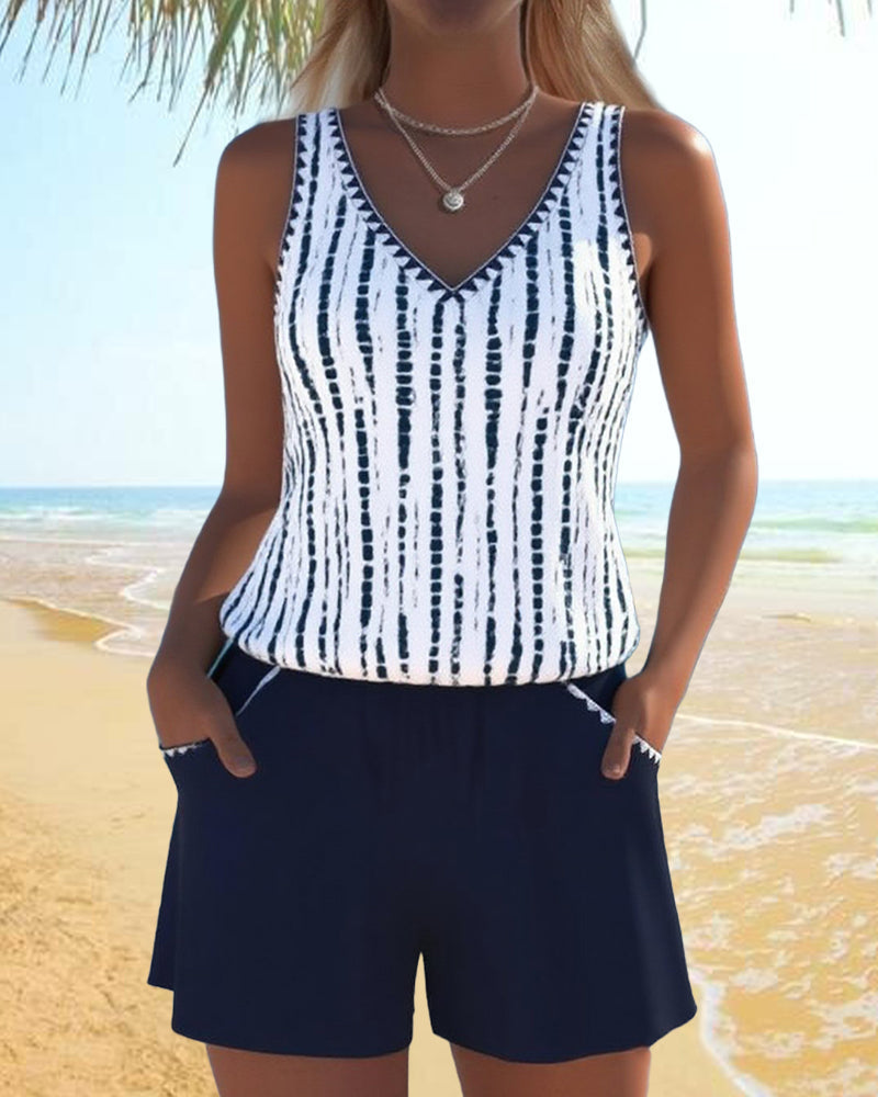 Sandra | Casual Tankini Shorts Set