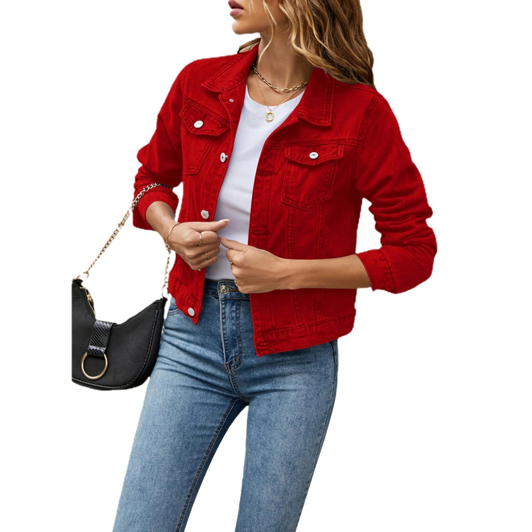 Clara casual denimjakke | Behagelig og alsidig pasform til hverdagsbrug | Perfekt til lag-på-lag og weekendoutfits