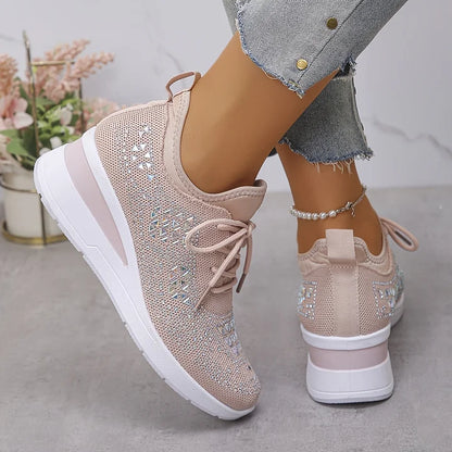 Tuyana | Sparkle Wedge Womens Trainers
