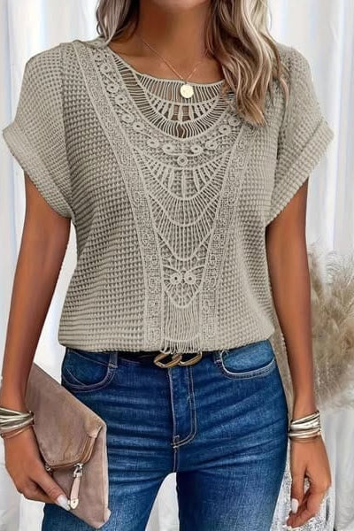 Nadine | Vintage Lace Detail Top