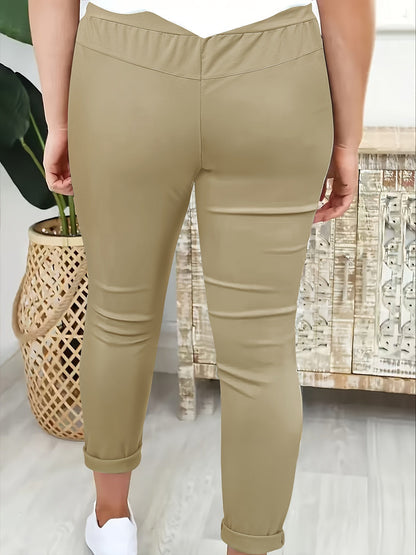 Seline | Joggers met hoge taille voor dames - Casual Broek met koord