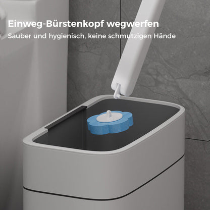PureScrub – Hygienische, berührungsfreie Toilettenreinigung mit frischen Schwammköpfen