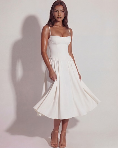 Francesca™ – Romantisk Midi Sommerkjole