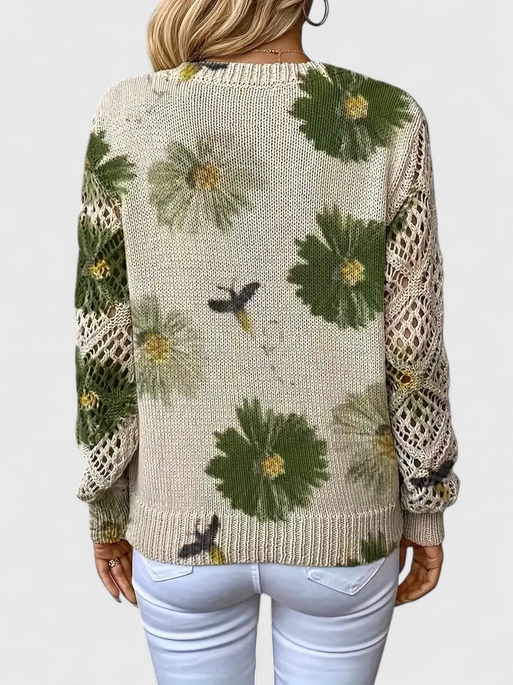 Marisavina - Pull Bloem Vintage Elegant