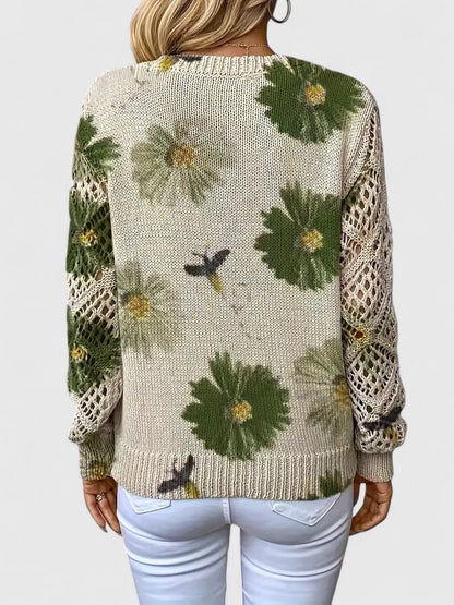 Marisavina - Pull Bloem Vintage Elegant