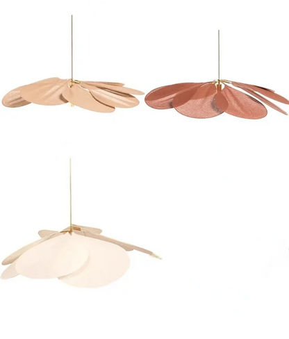 LumaFlora Petal Light – Stoffen Kunst Hanglamp met Kleurrijke Bloembladen