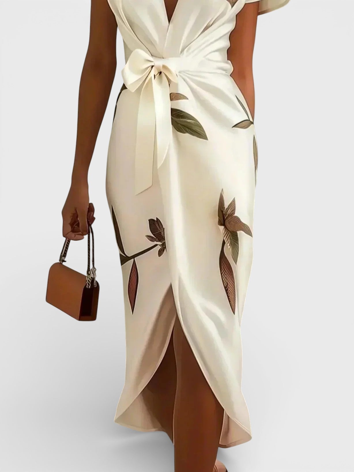 Elena™ | Vestido cruzado floral elegante
