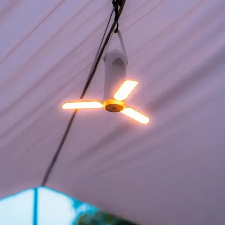 Portable Camping Lantern Foldable LED Light for Outdoor Use | 3 Color Stepless Dimming | 10000mAh Long Battery Life | Hanging Tent & Emergency Light