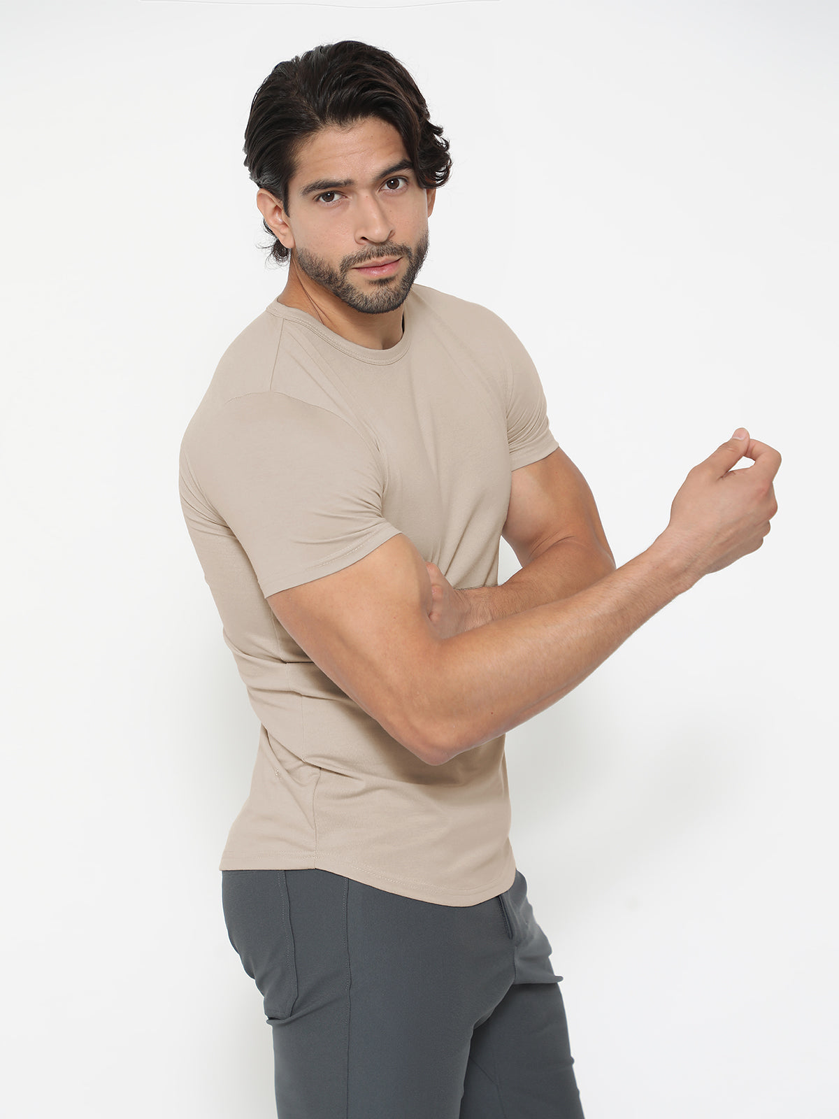 KYAN Flat-Hem Shirt Korte Mouwen