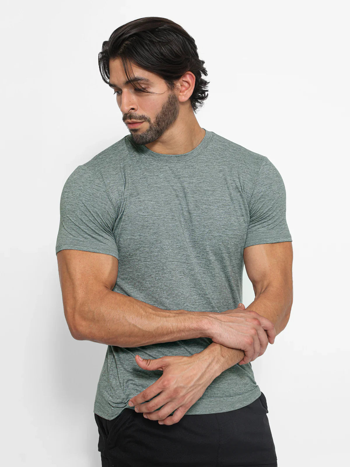 XAND Curved-Hem Shirt Korte Mouwen