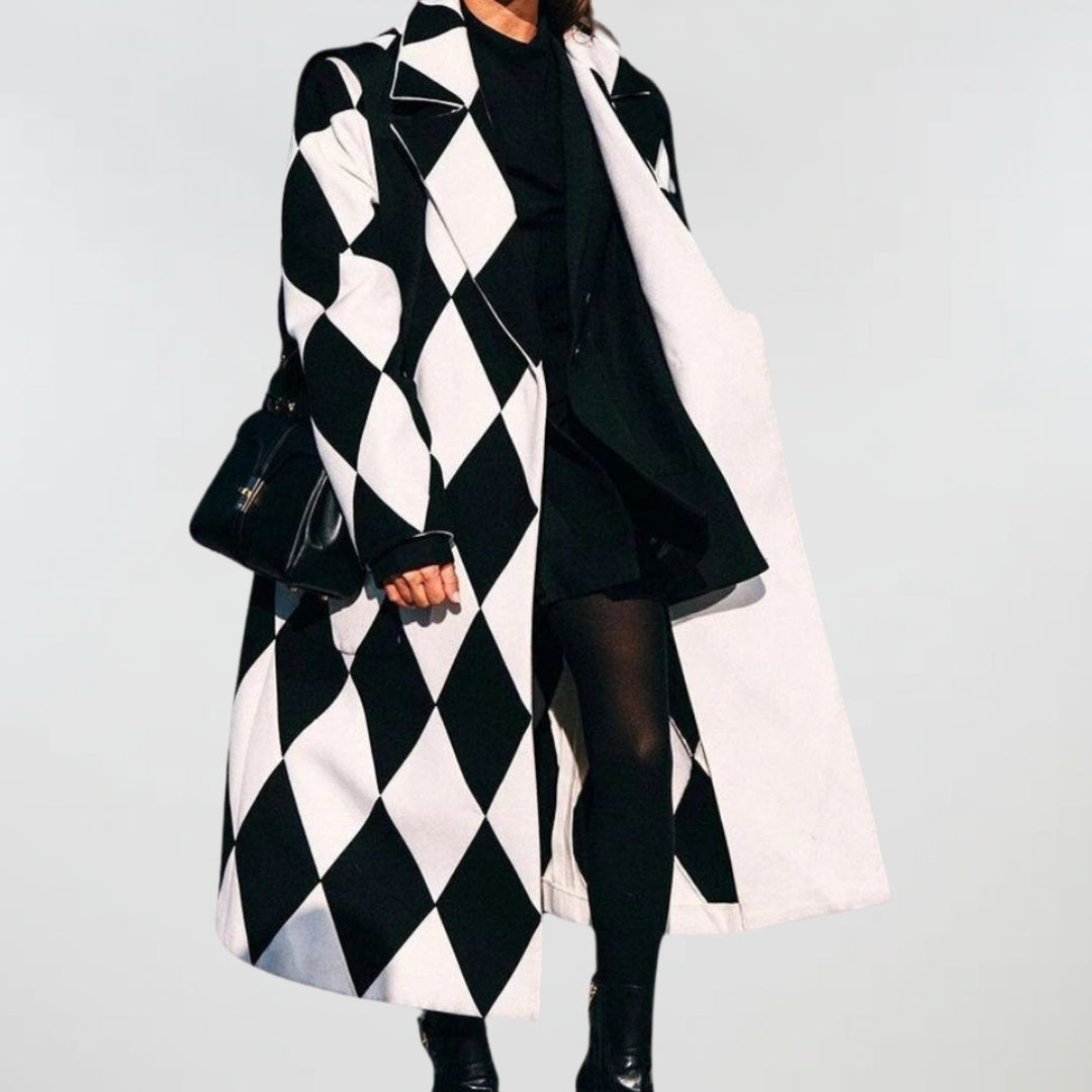 Linda Oversized Plaid Coat