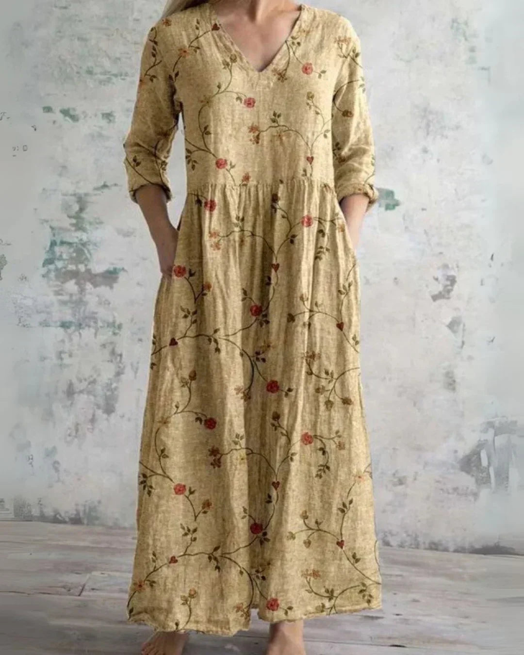 Clara™ | Komfort Floral Maxi Kleid
