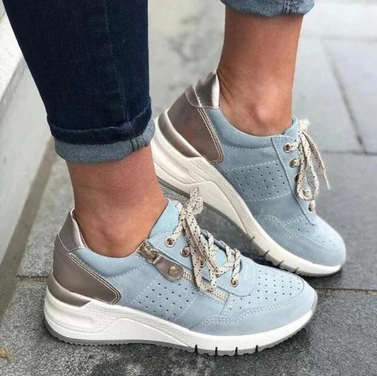 Damen bequeme Wanderschuhe mit Stütze und Dämpfung
