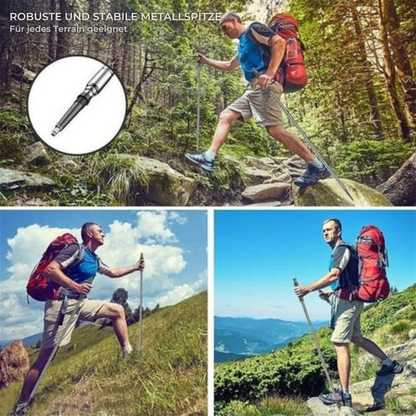 TrailKraft – Survival Wanderstock mit Werkzeug